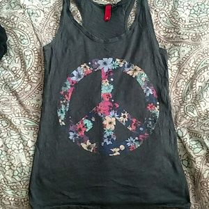 Peace sign tank top